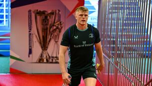 <p>KEY BATTLE: Tommy O'Brien during a Leinster Rugby captain's run at San Mamés Stadium. Pic: Brendan Moran/Sportsfile</p> <p>KEY BATTLE: Tommy O'Brien during a Leinster Rugby captain's run at San Mamés Stadium. Pic: Brendan Moran/Sportsfile</p>