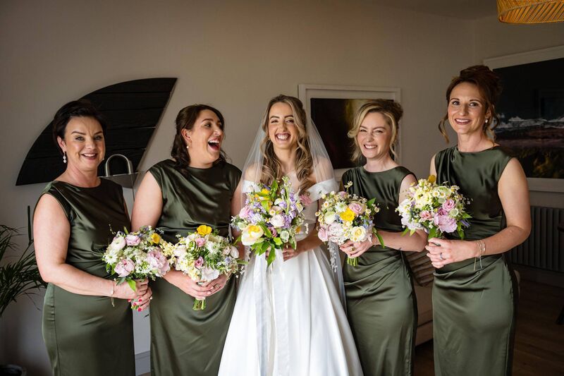 Roisín Lynch with Rebekah Daunt, Jennifer Hosford, Emma Jagoe and Lorraine Pendlebury. Roisín Lynch with Rebekah Daunt, Jennifer Hosford, Emma Jagoe and Lorraine Pendlebury.