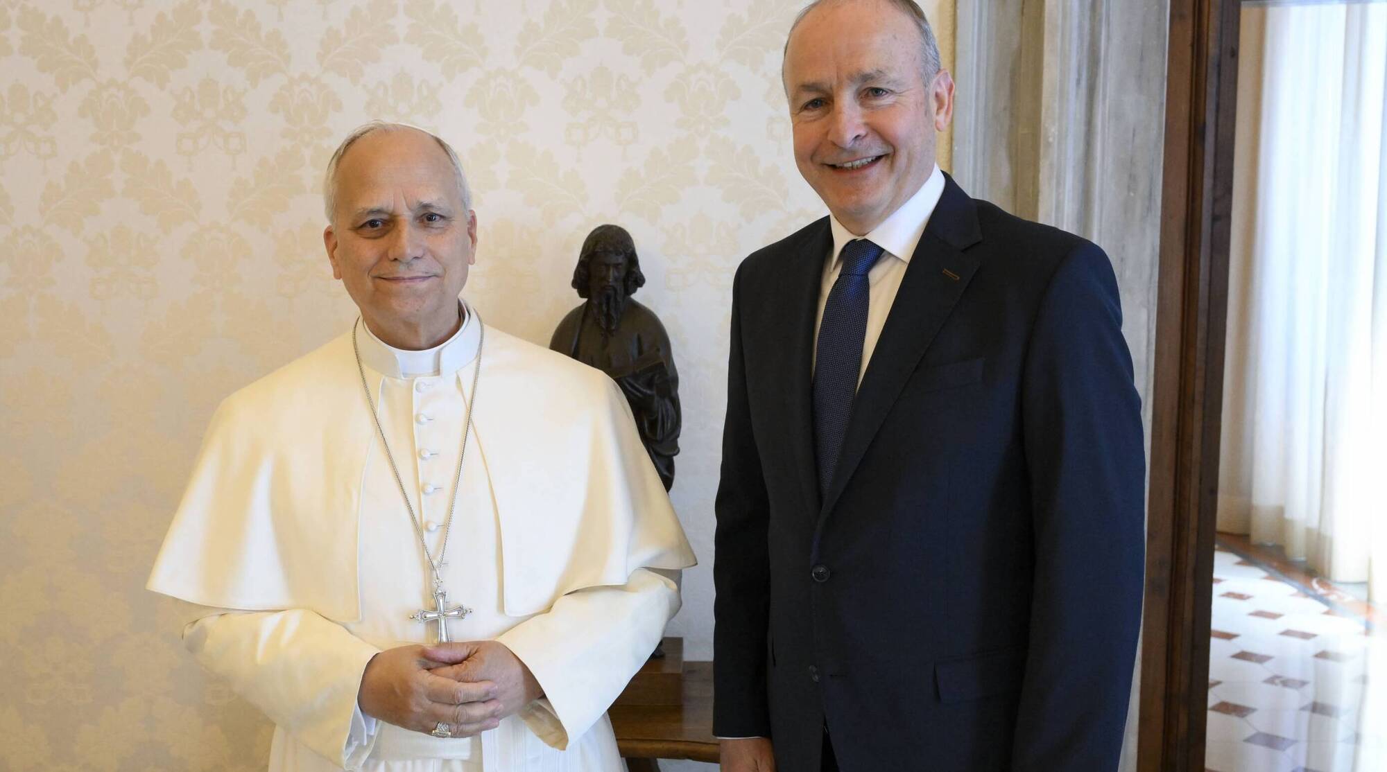 Micheál Martin invites Pope Leo to visit Ireland during state visit to Vatican