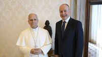 Micheál Martin invites Pope Leo to visit Ireland during state visit to Vatican