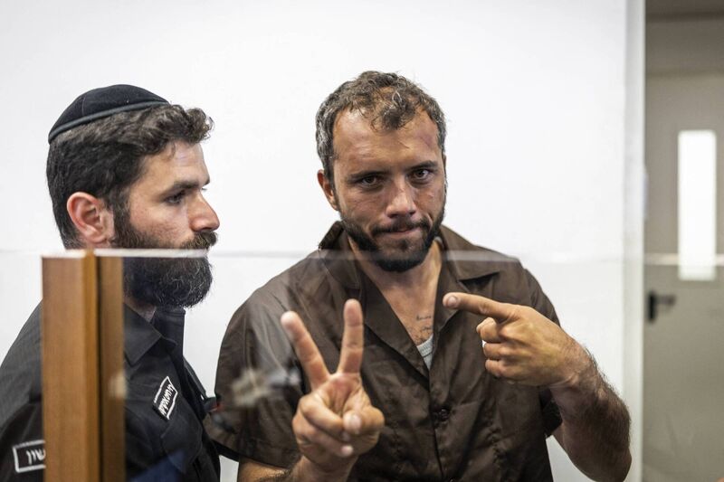 Thiago Avila, an activist who was on board one of the Global Sumud Flotilla vessels at a court in Ashkelon on May 3. Picture: Ilia Yefimovich/AFP/Getty Thiago Avila, an activist who was on board one of the Global Sumud Flotilla vessels at a court in Ashkelon on May 3. Picture: Ilia Yefimovich/AFP/Getty