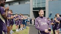 Watch: Everton squad, staff and family surprise Seamus Coleman with special tribute