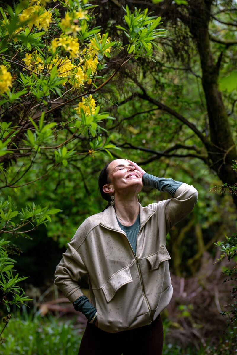 Sophie Anderton pictured at the Anam Kara wellness retreat centre on the grounds of Glendalough estate in Co.Wicklow. Picture: Chani Anderson
