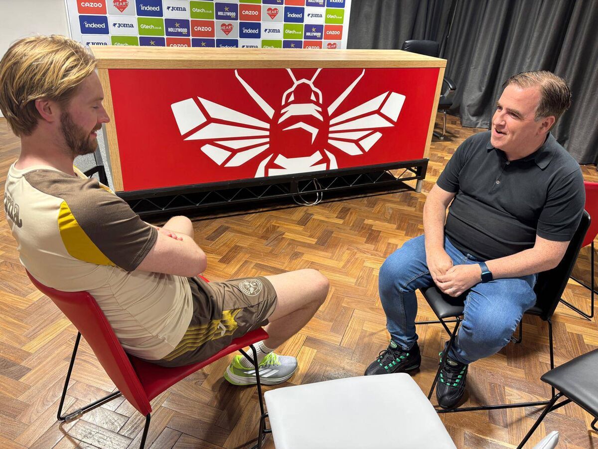 BUSY BEE: Brentford keeper Caoimhín Kelleher chats football and family with Irish Examiner soccer correspondent John Fallon