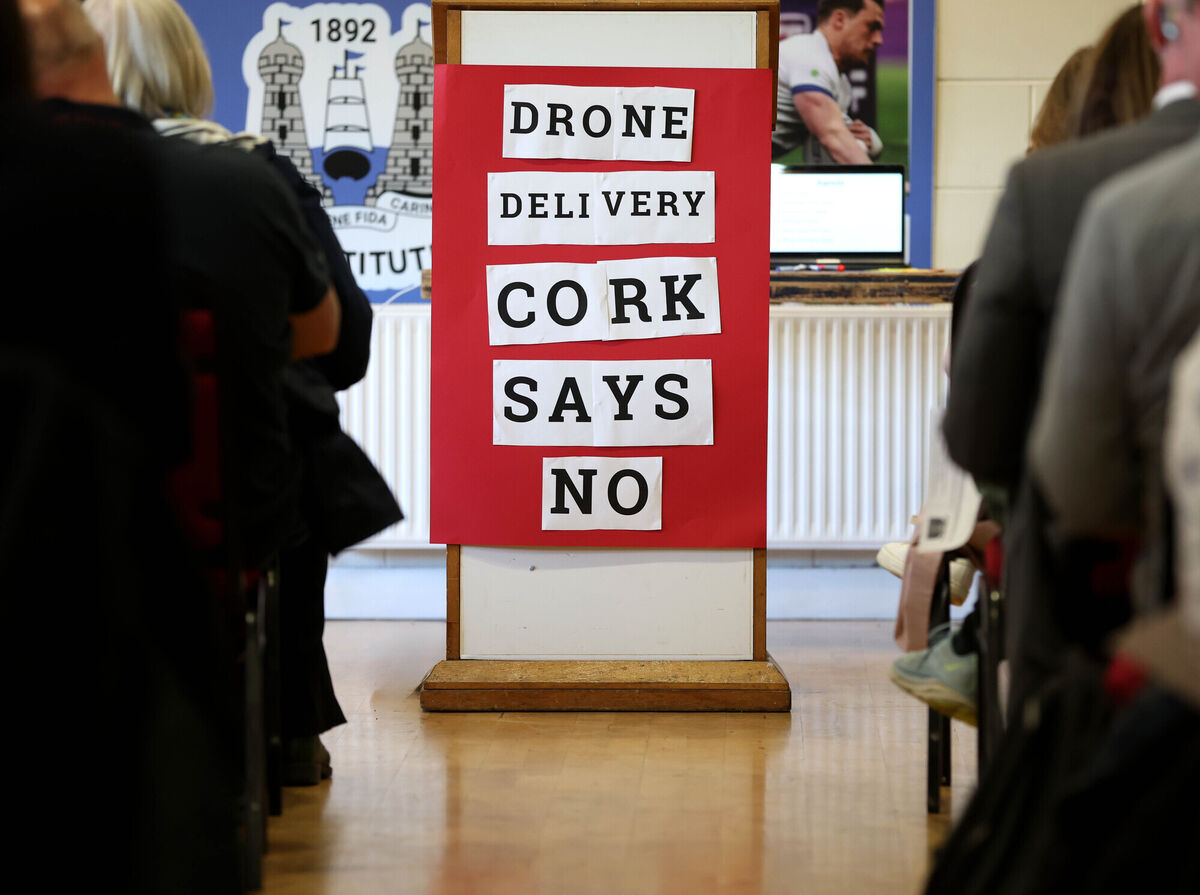Earlier this week, Drone Action Cork held a public meeting to discuss drone operations in Cork City. Picture: Jim Coughlan Earlier this week, Drone Action Cork held a public meeting to discuss drone operations in Cork City. Picture: Jim Coughlan