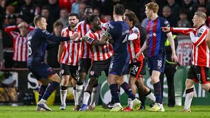 <p>Derry have drawn nine of their 18 Premier Division games. Pic: Ramsey Cardy/Sportsfile</p> <p>Derry have drawn nine of their 18 Premier Division games. Pic: Ramsey Cardy/Sportsfile</p>