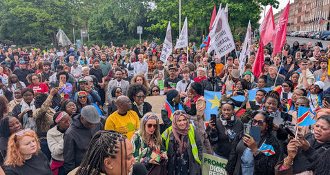 Yves Sakila protest