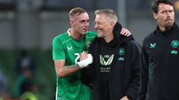 Heimir Hallgrimsson and Killian Phillips after the game 6/6/2025