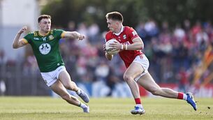 <p>Tommy Walsh of Cork in action against Jordan Morris of Meath.Pic: Ben McShane/Sportsfile</p> <p>Tommy Walsh of Cork in action against Jordan Morris of Meath.Pic: Ben McShane/Sportsfile</p>