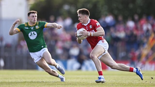 <p>Tommy Walsh of Cork in action against Jordan Morris of Meath.Pic: Ben McShane/Sportsfile</p>