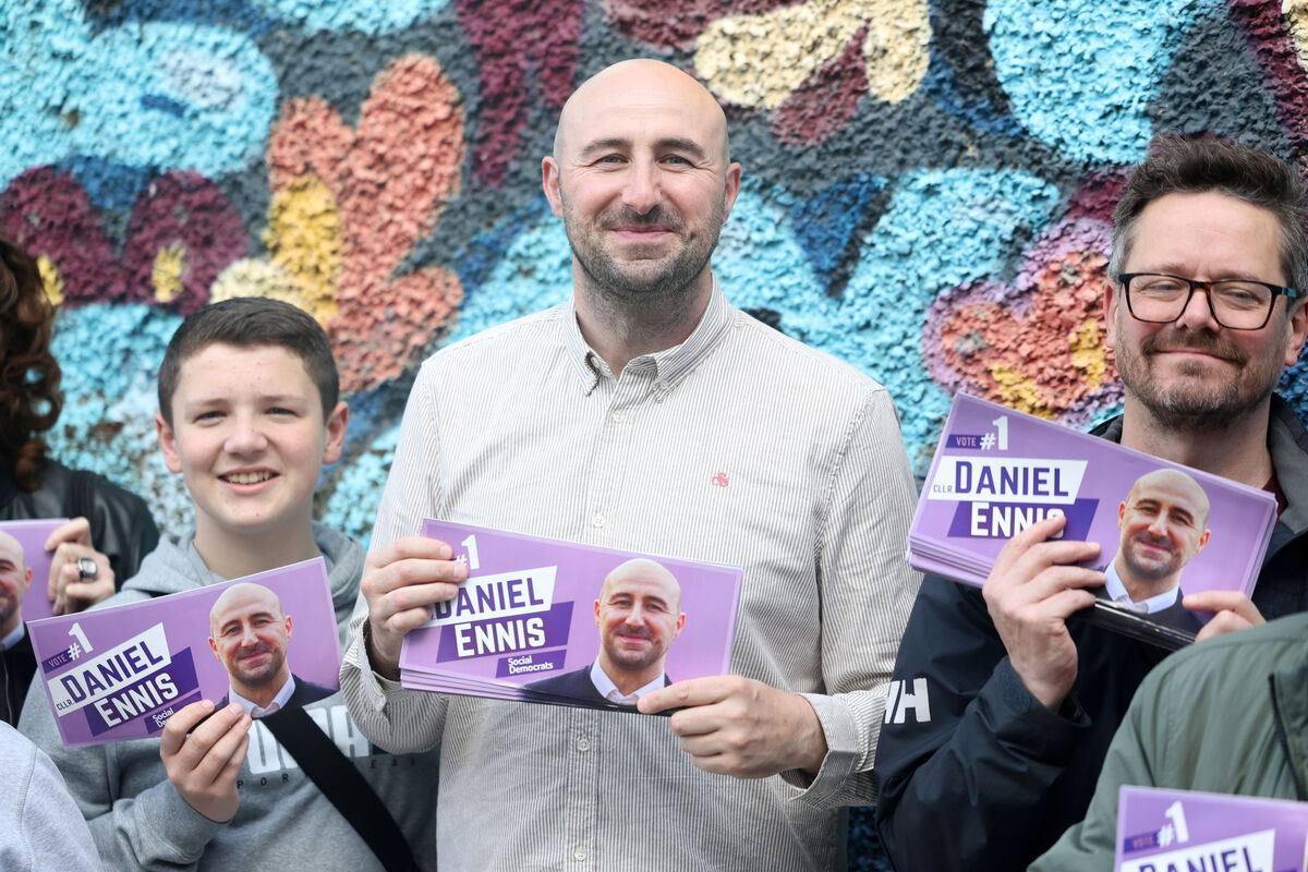 Daniel Ennis from the Social Democrats will campaigning. Picture: Leah Farrell Daniel Ennis from the Social Democrats will campaigning. Picture: Leah Farrell