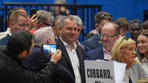 <p>Noel Thomas of Independent Ireland is leading the polls in the Galway West by-election. Picture: Niall Carson/PA Wire</p> <p>Noel Thomas of Independent Ireland is leading the polls in the Galway West by-election. Picture: Niall Carson/PA Wire</p>