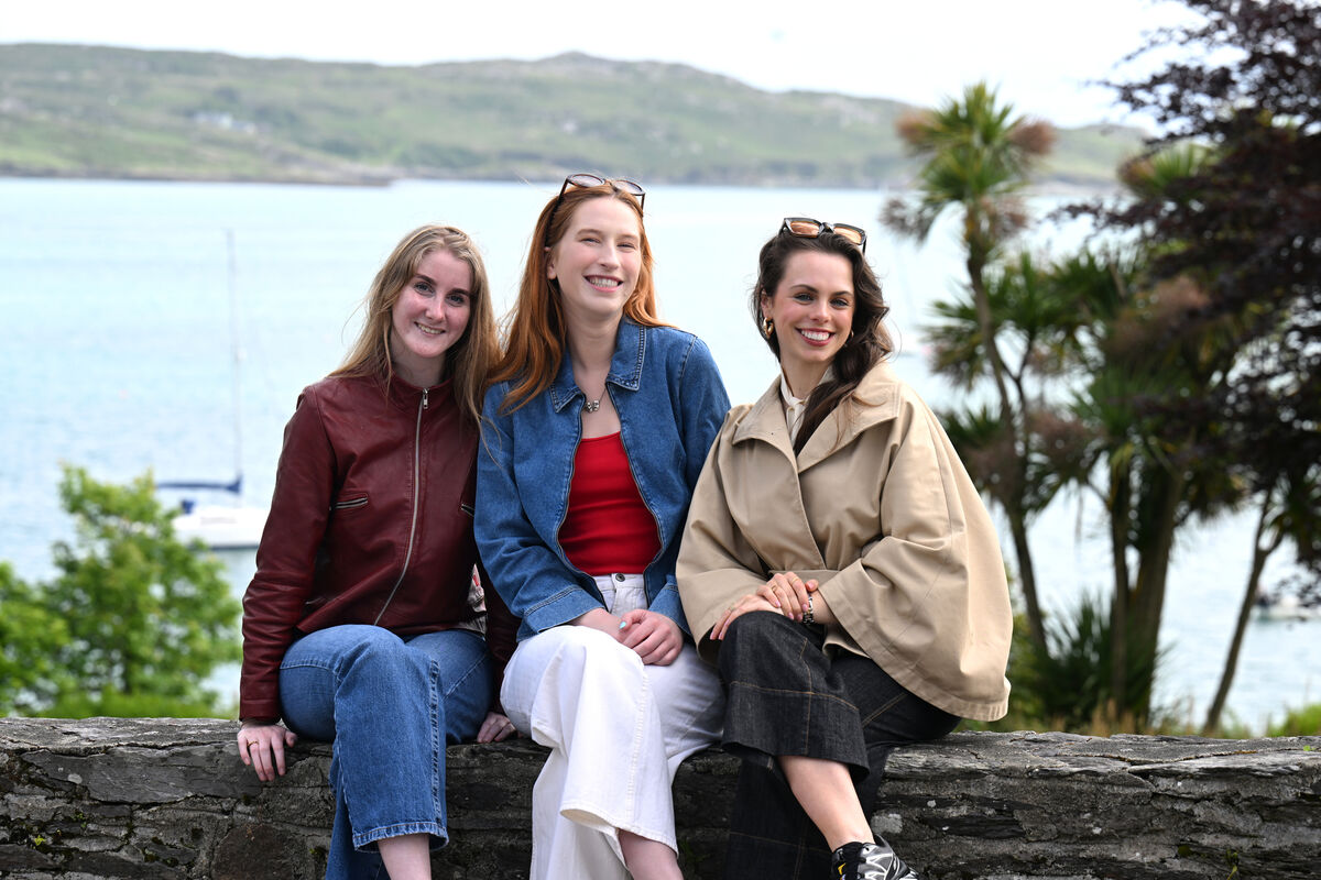 At the Fastnet Film Festival in Schull, Co Cork, were Shannon Cotter, Anna Kitty O'Connor, and Niamh Cremin. Pictures: Larry Cummins