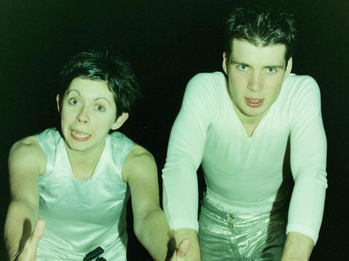 Cillian Murphy and Eileen Walsh in 1996 around the premiere run of Disco Pigs. Picture: Irish Examiner Archive Cillian Murphy and Eileen Walsh in 1996 around the premiere run of Disco Pigs. Picture: Irish Examiner Archive