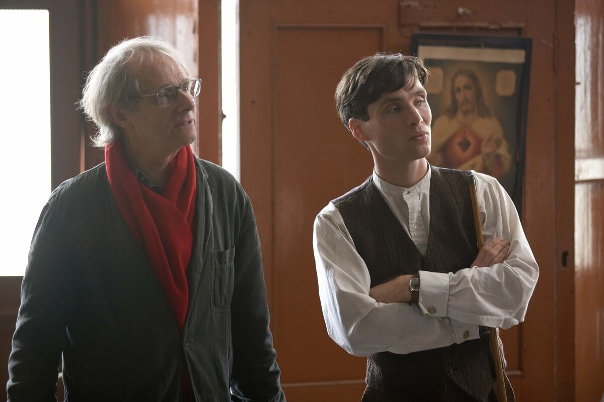 Ken Loach and Cilian Murphy on the set of The Wind That Shakes The Barley. Ken Loach and Cilian Murphy on the set of The Wind That Shakes The Barley.