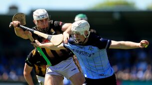 <p>TANGLED UP IN BLUE: Kilkenny’s Miley Carey and Conal Ó Riain of Dublin. Pic: INPHO/Bryan Keane</p> <p>TANGLED UP IN BLUE: Kilkenny’s Miley Carey and Conal Ó Riain of Dublin. Pic: INPHO/Bryan Keane</p>