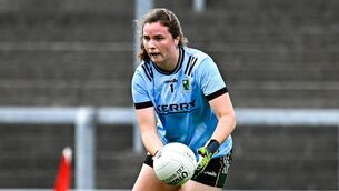 <p>Kerry goalkeeper Mary Ellen Bolger pulled off a brilliant late save to deny Waterford what would surely have been a winning goal. Pic: Piaras Ó Mídheach/Sportsfile </p>