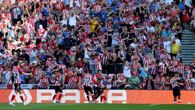 <p>Sunderland snatched European qualification on the final day (Richard Sellers/PA)</p>