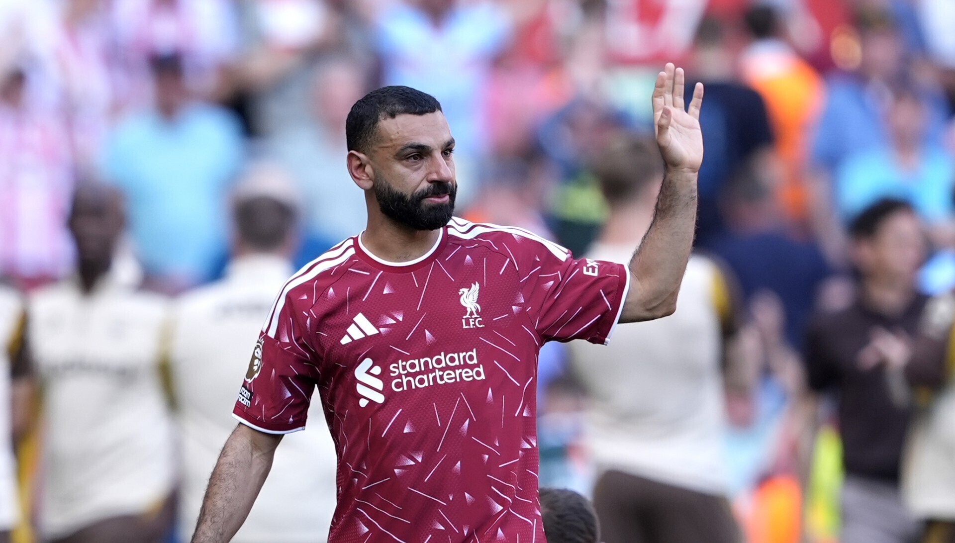 Mohamed Salah signs off Liverpool career with an assist during Brentford