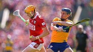 <p>LIKE A TRAIN: Cork speedster Shane Barrett gets away from Rory Hayes of Clare in Sunday's Munster SHC Rd 5 clash at SuperValu Páirc Uí Chaoimh. Pic: Piaras Ó Mídheach/Sportsfile</p> <p>LIKE A TRAIN: Cork speedster Shane Barrett gets away from Rory Hayes of Clare in Sunday's Munster SHC Rd 5 clash at SuperValu Páirc Uí Chaoimh. Pic: Piaras Ó Mídheach/Sportsfile</p>