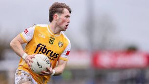 <p>Ryan McQuillan score 2-1 for Antrim against Tipperary. Pic: Thomas Flinkow/Sportsfile</p>