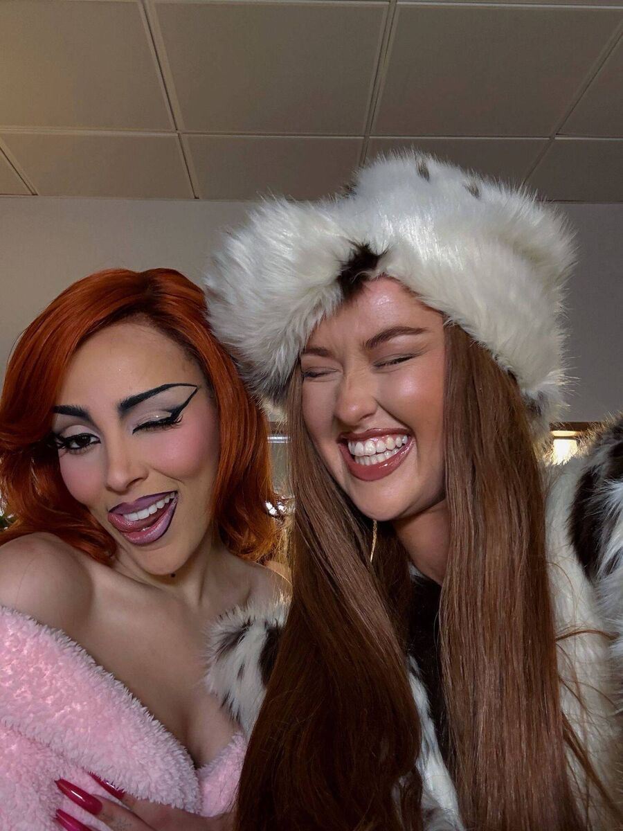 Doja Cat with Rashiiid after her concernt at Dublin's 3Arena on Tuesday