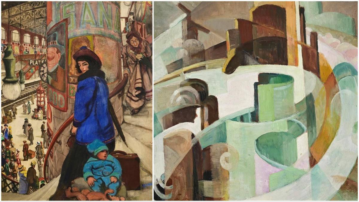 Online sale features contrasting 1920s works by Irish artists Kernoff and Swanzy 