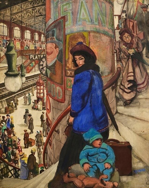 Harry Kernoff's 'At The Railway Station'. Harry Kernoff's 'At The Railway Station'.