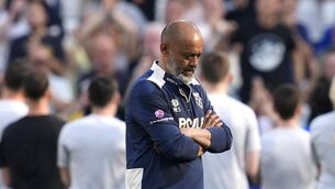 <p>West Ham United manager Nuno Espirito Santo looks dejected. Pic: Nick Potts/PA Wire.</p>