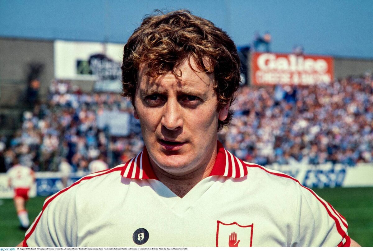 Frank McGuigan of Tyrone before the 1984 All-Ireland SFC semi-final against Dublin. Pic: Ray McManus/Sportsfile Frank McGuigan of Tyrone before the 1984 All-Ireland SFC semi-final against Dublin. Pic: Ray McManus/Sportsfile