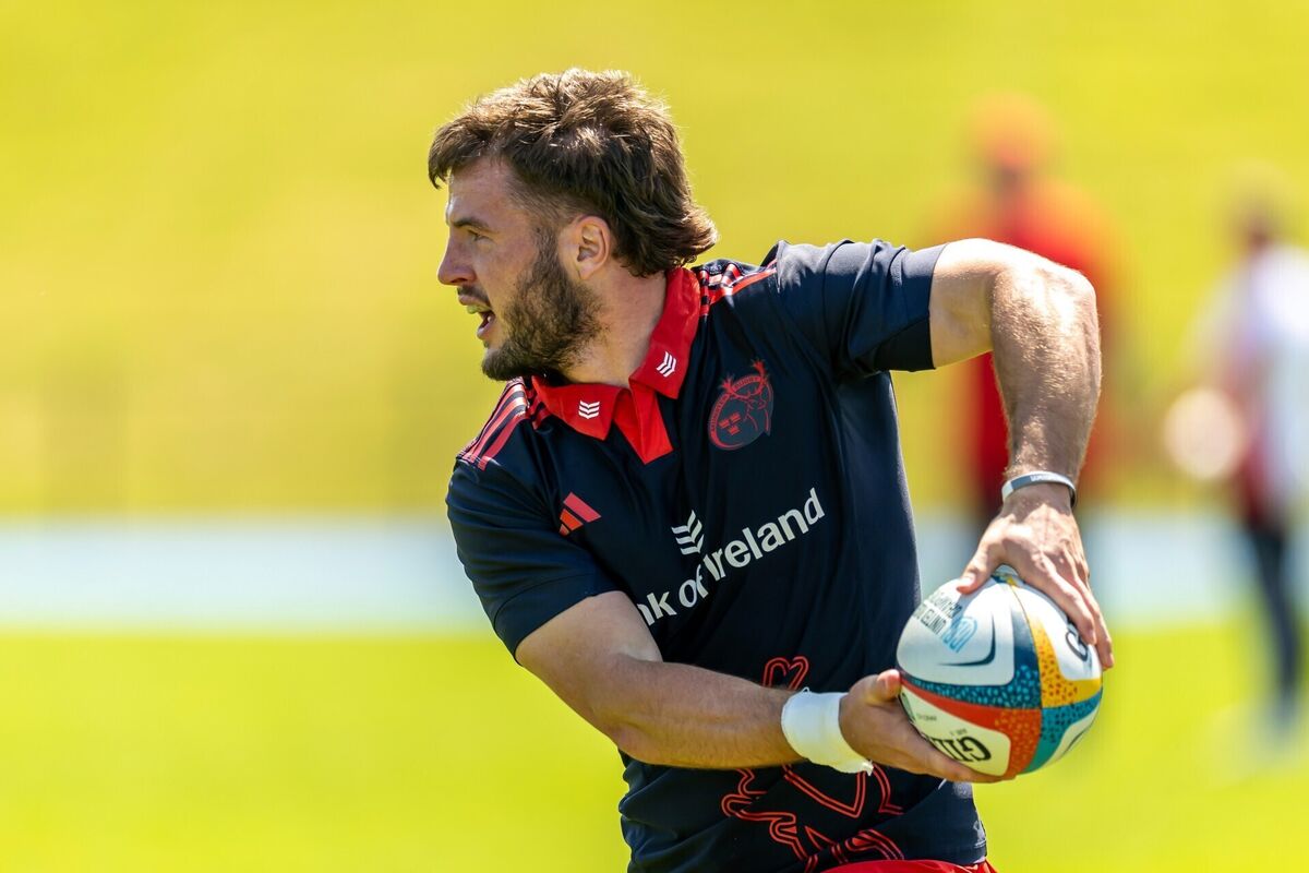Alex Nankivell has returned to training for Munster after missing the URC victory over the Lions. Pic: ©INPHO/Morgan Treacy Alex Nankivell has returned to training for Munster after missing the URC victory over the Lions. Pic: ©INPHO/Morgan Treacy