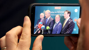 <p>Taoiseach Micheál Martin during his visit last month to Campas Iosagáin, Baile Mhúirne, Co Cork, with Dara Calleary TD, Jerry Buttimer TD, and Aindrias Moynihan TD. File picture: Jim Coughlan</p> <p>Taoiseach Micheál Martin during his visit last month to Campas Iosagáin, Baile Mhúirne, Co Cork, with Dara Calleary TD, Jerry Buttimer TD, and Aindrias Moynihan TD. File picture: Jim Coughlan</p>
