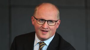 <p>Governor of the Central Bank of Ireland Philip Lane at the official opening of the bank's new Dublin Docklands headquarters.</p>