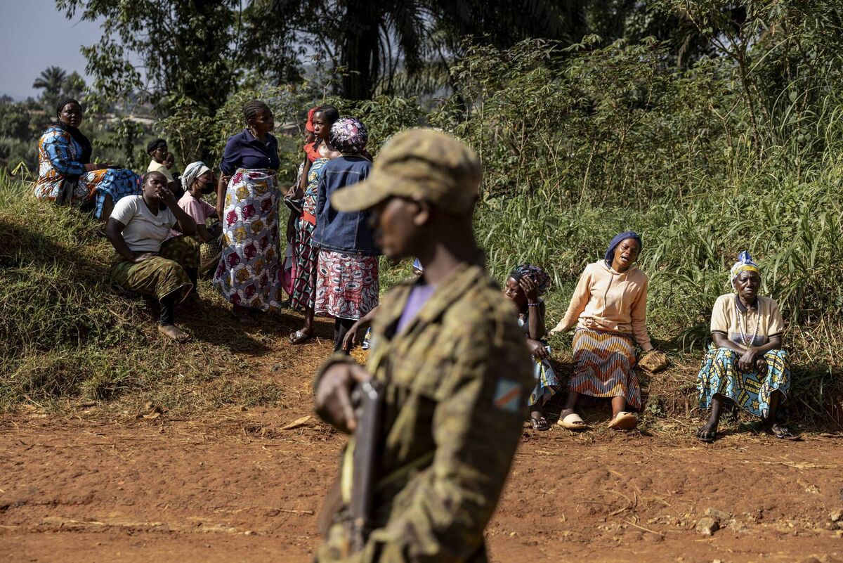A Congolese soldier stands guard near the General Referral Hospital of Mongbwalu in Ituri Province, amid rising tensions linked to the Ebola outbreak in the region. Picture: Michel Lunanga/Getty Images A Congolese soldier stands guard near the General Referral Hospital of Mongbwalu in Ituri Province, amid rising tensions linked to the Ebola outbreak in the region. Picture: Michel Lunanga/Getty Images