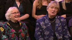<p>Mary Clarken from Portlaoise and her daughter Sharon, who was born with a deformed arm due to Thalidomide on the Late Late Show. Picture: RTÉ</p> <p>Mary Clarken from Portlaoise and her daughter Sharon, who was born with a deformed arm due to Thalidomide on the Late Late Show. Picture: RTÉ</p>