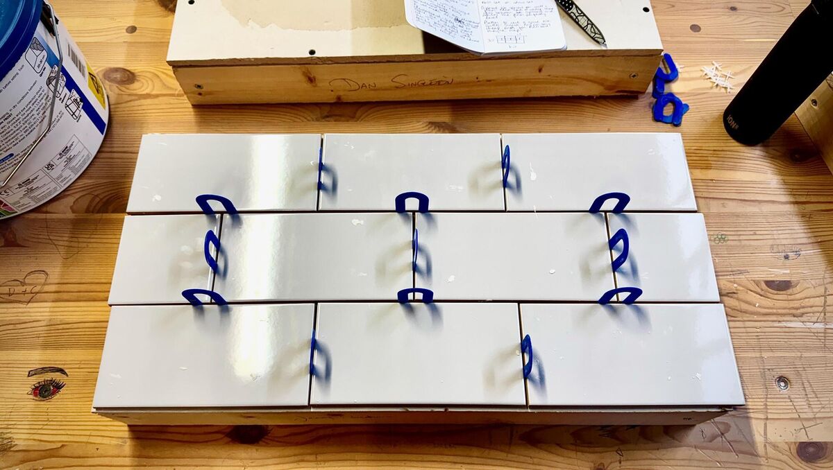 Tile spacers. Tile spacers.