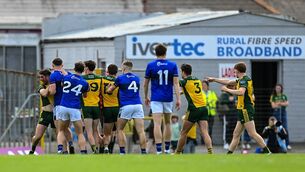 <p>Kerry and Donegal players were involved in a half-time melee during their All-Ireland SFC round 1 game in Killarney. Pic: Stephen McCarthy/Sportsfile</p> <p>Kerry and Donegal players were involved in a half-time melee during their All-Ireland SFC round 1 game in Killarney. Pic: Stephen McCarthy/Sportsfile</p>