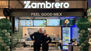 <p>Niall O'Connor, operations manager and Jess Womersley, area manager of Zambrebro. Picture: Rebecca Doody.</p>