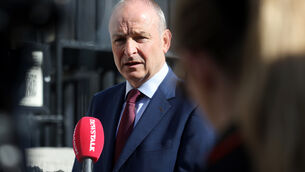 <p>Taoiseach and Fianna Fáil leader Micheál Martin speaking to the media before today's Cabinet meeting. Picture: Leah Farrell/RollingNews</p>