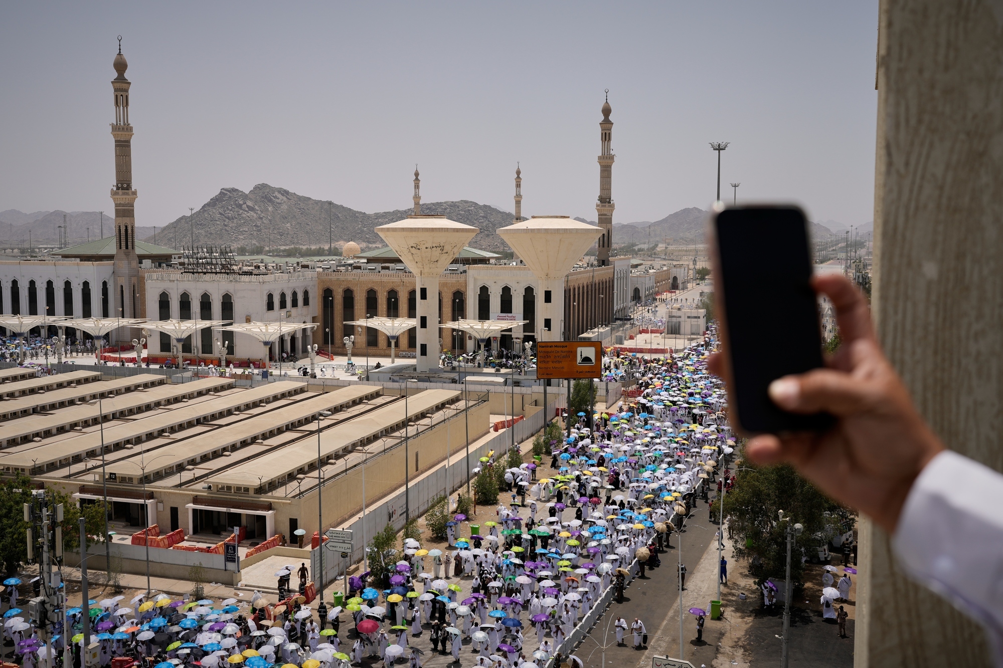 Muslim pilgrims converge on Mount Arafat as Hajj reaches its peak