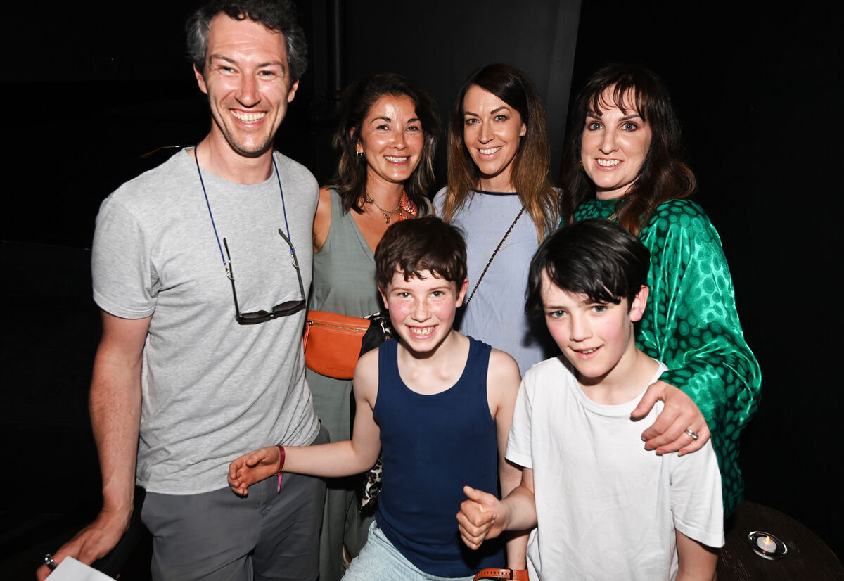 26th May 2026 Ed, katrina , Cuan and Fionn O'Leary , Martian Healy, Carole Deschamps at the Kneecap concert to launch their new album Fenian at The Savoy, Cork. Picture: Eddie O'Hare 26th May 2026 Ed, katrina , Cuan and Fionn O'Leary , Martian Healy, Carole Deschamps at the Kneecap concert to launch their new album Fenian at The Savoy, Cork. Picture: Eddie O'Hare