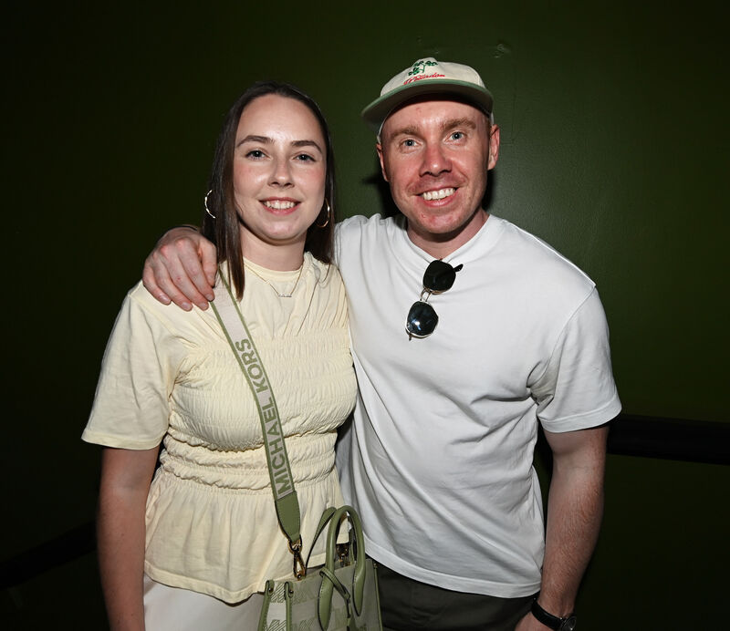 James and Jessica O'Riordan, Grange, at the Kneecap concert. Picture; Eddie O'Hare James and Jessica O'Riordan, Grange, at the Kneecap concert. Picture; Eddie O'Hare