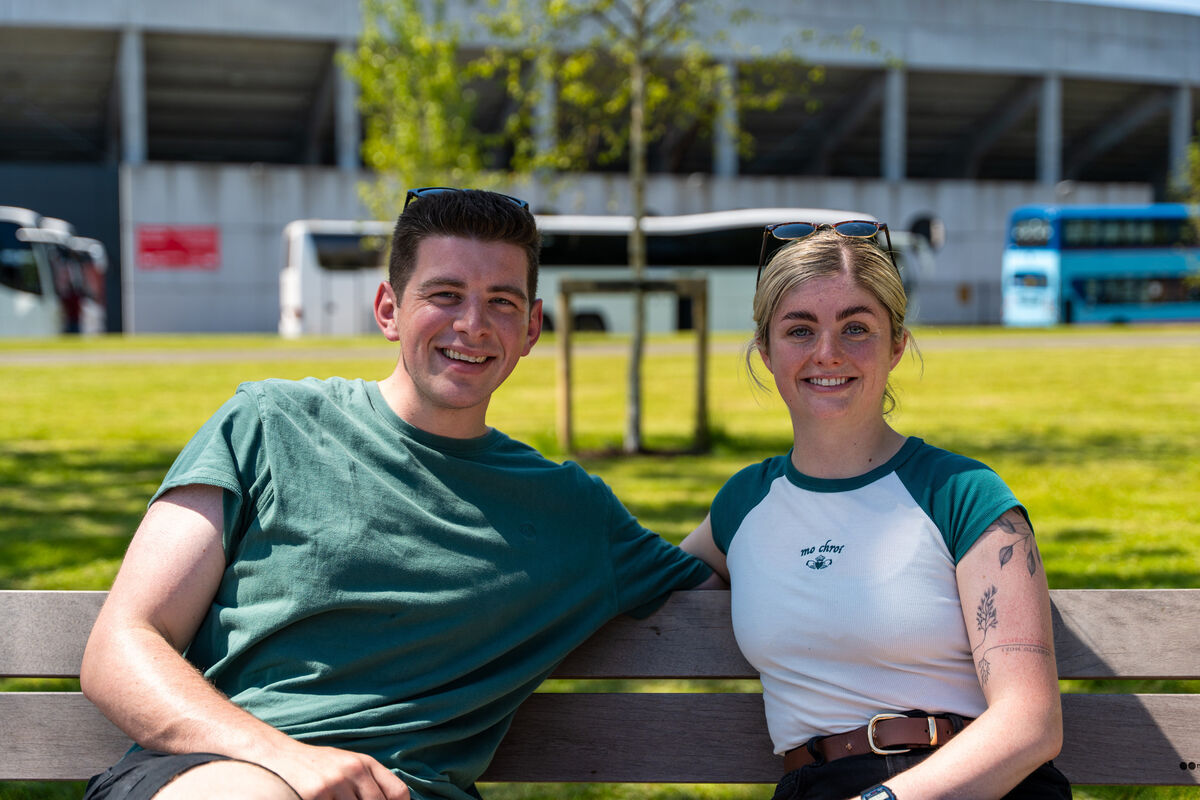 Paramedics from the Ambulance Service enjoying some sunshine before work, John Walshe and Sarah O’Neill. Picture: Noel Sweeney. Paramedics from the Ambulance Service enjoying some sunshine before work, John Walshe and Sarah O’Neill. Picture: Noel Sweeney.