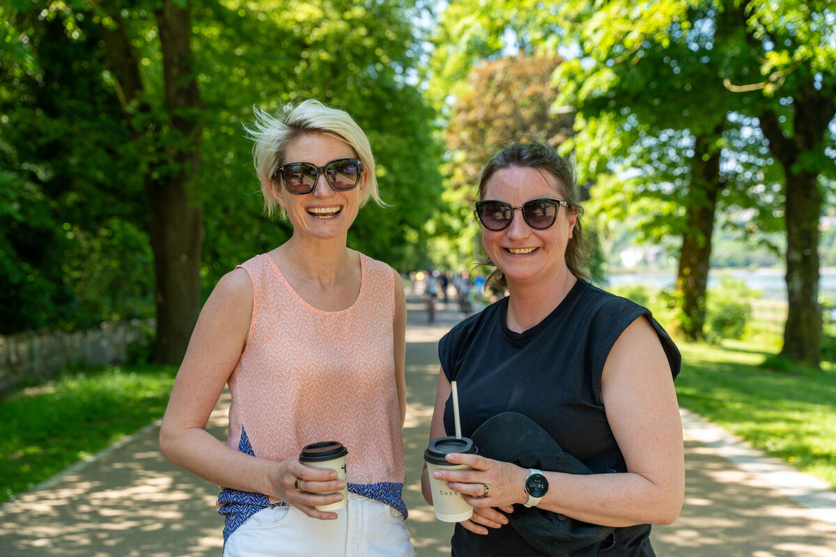 Liz McCarthy and Ann Bassett having a stroll and a coffee on marina Walk in Cork City. Picture: Noel Sweeney Liz McCarthy and Ann Bassett having a stroll and a coffee on marina Walk in Cork City. Picture: Noel Sweeney