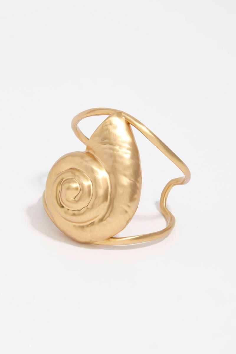 Aged Gold Seashell Bracelet, €88, Bimba Y Lola. Aged Gold Seashell Bracelet, €88, Bimba Y Lola.