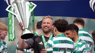 <p>Kasper Schmeichel: "When my contract with Celtic expires in June, my career as an active footballer stops." Pic: Andrew Milligan/PA Wire</p>