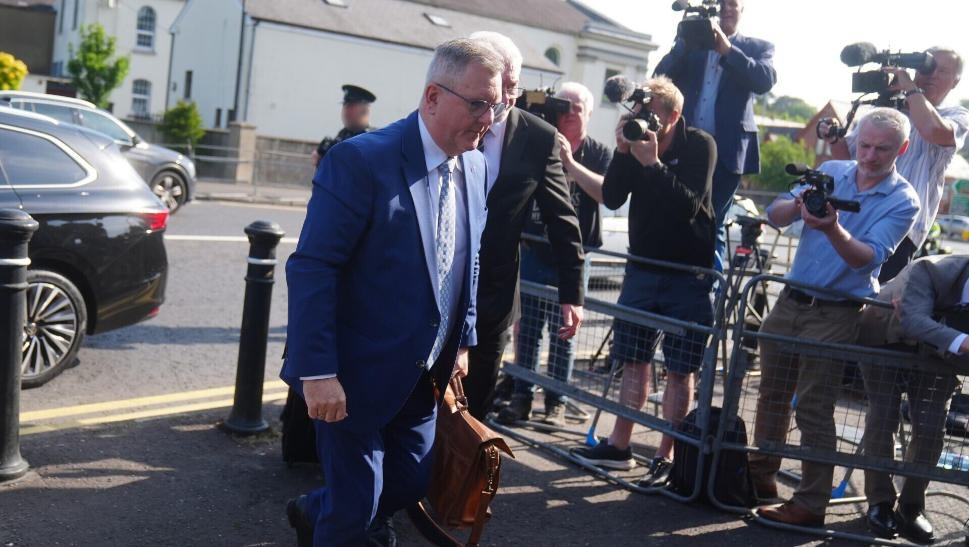 Donaldson arrives at court ahead of prosecution opening in sexual offences trial