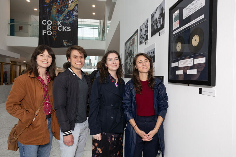Claire Fitzgerald, Cork City Libraries; Glenn O’Driscoll, Cork City Council; Kate Murphy, Cork City Library; and Christina Nastos, City Library at the launch of Cork Rocks for Rory in 2025. Picture: Darragh Kane. Claire Fitzgerald, Cork City Libraries; Glenn O’Driscoll, Cork City Council; Kate Murphy, Cork City Library; and Christina Nastos, City Library at the launch of Cork Rocks for Rory in 2025. Picture: Darragh Kane.