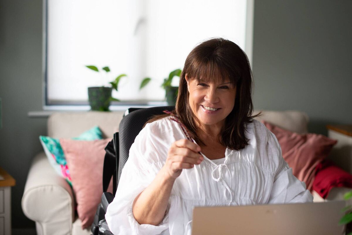 Tracy Martin: 'I have been in a wheelchair for 37 years, long enough to have watched Ireland grow up, modernise, digitalise, caffeinate itself to death, and still forget to put in ramps.' Photo: Monika Reder Tracy Martin: 'I have been in a wheelchair for 37 years, long enough to have watched Ireland grow up, modernise, digitalise, caffeinate itself to death, and still forget to put in ramps.' Photo: Monika Reder