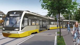 <p>Computer-generated image of the Cork Luas. TII head of light rail projects Paolo Carbone said that, once all planning stages are cleared, construction of the rail line would take five years and could be completed by 2036.</p> <p>Computer-generated image of the Cork Luas. TII head of light rail projects Paolo Carbone said that, once all planning stages are cleared, construction of the rail line would take five years and could be completed by 2036.</p>